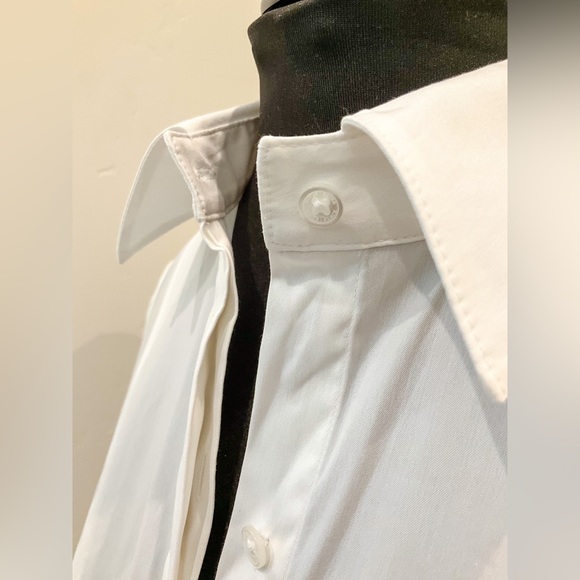 WHBM Crisp White Tailored Blouse Size 6 - Picture 3 of 7